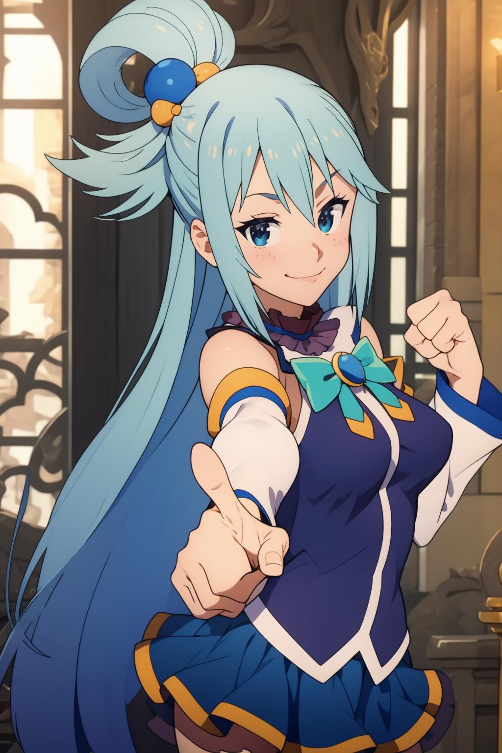 Aqua - Konosuba Anime Character - SeaArt AI Model