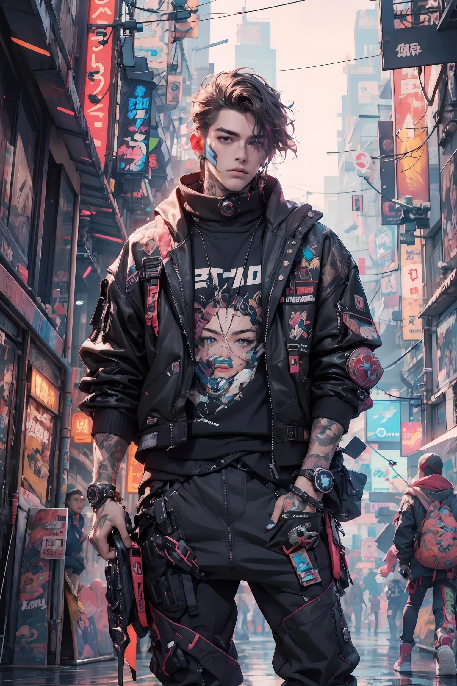 Cyberpunk Style,1 Mann,