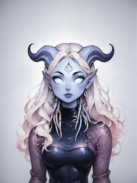 Punktzahl_9,Punktzahl_8_hoch,Punktzahl_7_hoch,Punktzahl_6_hoch,Punktzahl_5_hoch,Punktzahl_4_hoch,(a female draenei) (elegant, majestätisch, Schön, atemberaubend) (Kleid) (langes wallendes weißes Haar)  Gliederung,(Aquarellporträt) klare Augen,glühende Augen,hochper body,bunt,klare Lineart,scharf,Flache Farbe,2d,