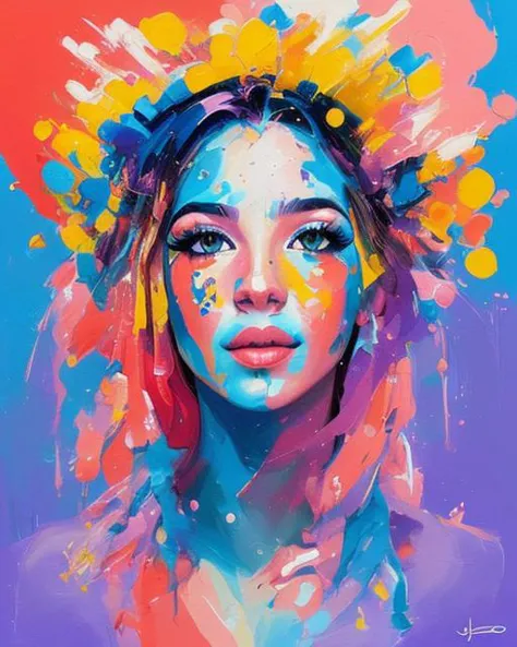 (Fixated Digital Artwork:1.3) of (Sketch:1.3),(Satisfying:1.3) style-paintmagic, young girl,(by Artist Joe Jusko:1.3),CGSociety,ArtStation,(Abstract Art:1.3)