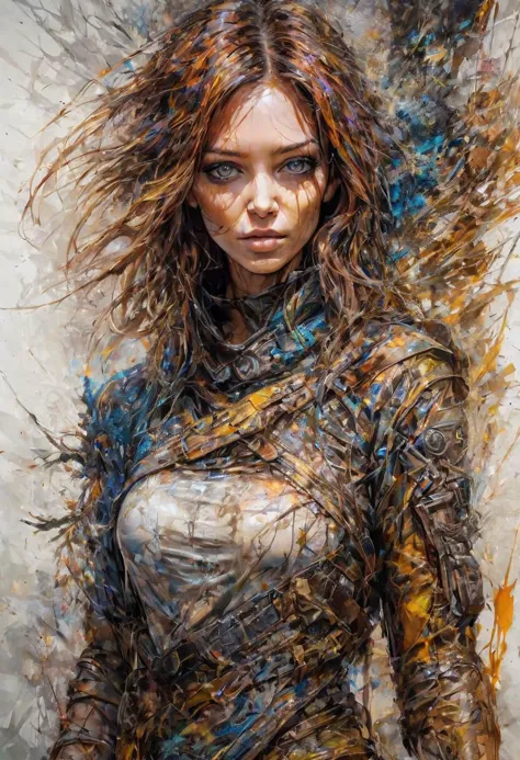 stunningly beautiful female apocalyptic survivor, by Carne Griffiths, shiny skin, glossy skin, apocalyptic landscape, 
intricate details, (ultra-realistic:1.05), (high saturation:1.05), (high contrast:1.05), 35mm raw photo, 
embedding:Style-EMCG.pt, <lora:add_detail:0.25>
nsfw, full-body-shot