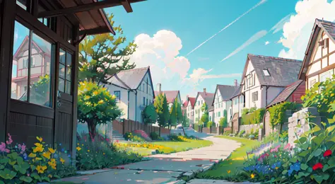 masterpiece,best quality,official art,extremely detailed CG unity 8k wallpaper,outdoors, animal, spring \(season\), cloudy sky,s...