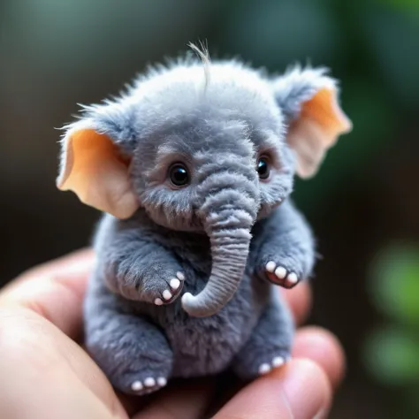 adorable cryptid, fuzzy furry tiny elephant-like rodent