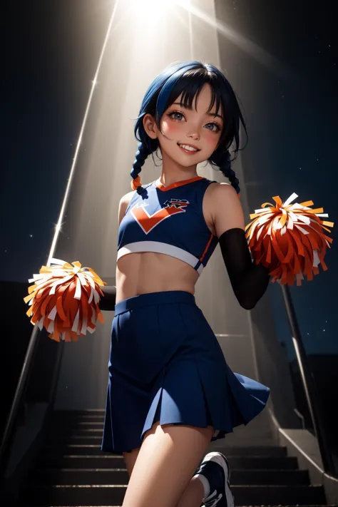 a close up of a woman in a cheerleader outfit posing for a picture