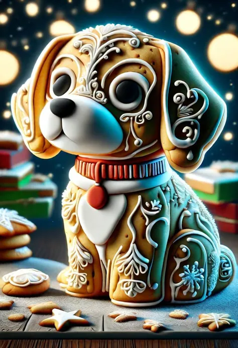 SugarCookieStyle, cute dog, highly detailed clean, beautiful detailed intricate, 8K, sharp focus, dim dusk, atmospheric lighting, behance contest winner, featured on unsplash, vector art, close-up, hyper detailed, trending on artstation, sharp focus, studio photo, intricate details, highly detailed,