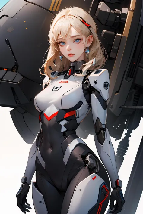 absurdres, highres, ultra detailed, 1girl, solo, extremely detailed eyes, (original) , (very detailed wallpaper) , very detailed illustrations, beautiful eyes, (delicate face) , perfect detail, ((mechanical parts)), mechanical spine, mechanization, future, wide hips, laboratory, ((mecha)), stylish energy \(module\), repairing, (best lighting) , (super complex detail) , 4K Unity, (super detailed CG: 1.2) , (8K: 1.2) , lifelike