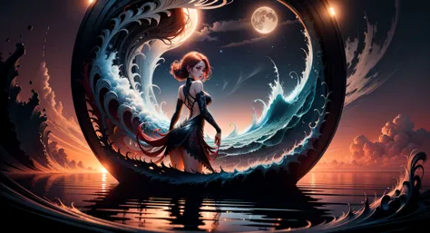 <lyco:p1ld31:1.0> p1ld3 ,ocean, girl, moon, dinamic pose, art,colorfull, backlight,vector graphics, (multi - exposure:1.2) , ultra wide-angle, cinematic, whirlpool,
<lora:add_detail:0.8>, ((intricate details)), hdr, ((intricate details, hyperdetailed)),
( ultra realistic 8k cg,uhd,sharp focus,digital art:1.0),
(8k, best quality, realistic, intricate details, ultra high res, photorealistic, cinematic, masterpiece, extremely detailed, cinematic light, Unreal Engine),