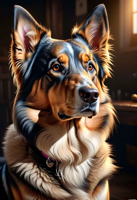 photo real image of the most beautiful dog on the planet, Ultra High Definition 8K, Detailed and Intricate, Digital Art, Photo, ...