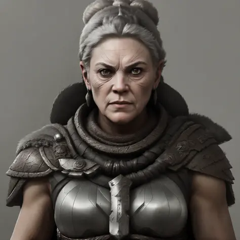 a photo of character of a 50 years old (((female))) roman berserker, award winning image, highly detailed, 16k, video game concept art, ((tk-char)),  <lora:SPBGTK-C-Enh:0.55>