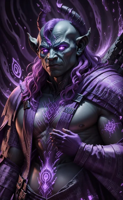 A orc with purple gl0w1ngR