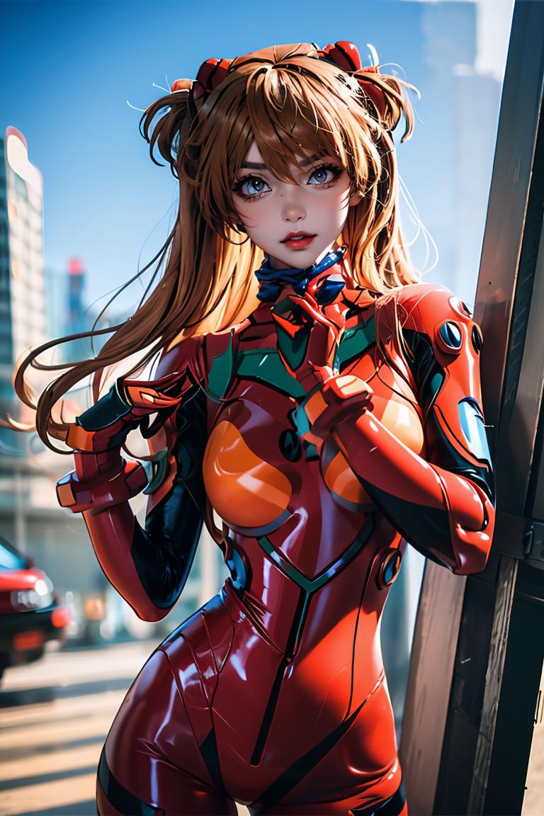 (masterpiece, best quality), 1girl, beautiful face, asuka costume ...