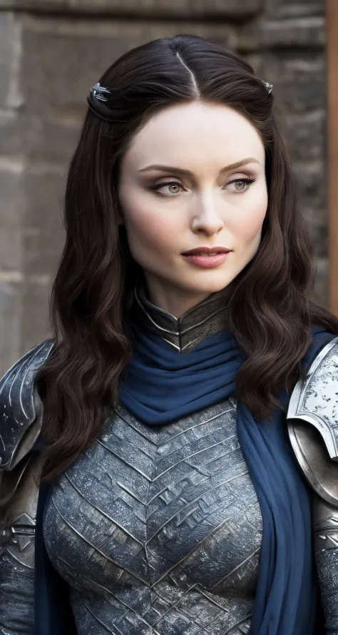 sophie ellis bextor, solo, dark blue hair, light red eyes, (librarian:0.8),
middle shot, (thepit style:1.2),
highly detailed, [hanging breast]
As Sansa Stark from Game of Thrones Season 1, Valyrian steel sword Oathkeeper ,in her casual, historic, Getty Images, Casuals, absurdly long hair,
detailed background, thundering, (futuristic:0.8),