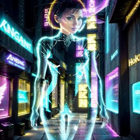 Transparent Hologram Women - Cyberpunk Influence