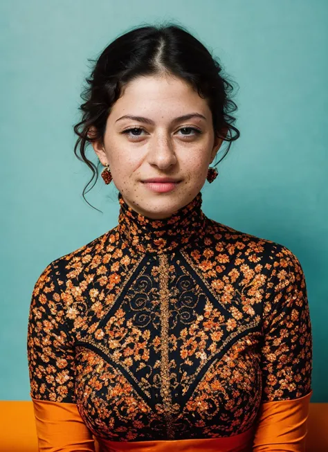 a stunning intricate full color portrait of (sks woman:1), wearing a black turtleneck, epic character composition, by ilya kuvsh...