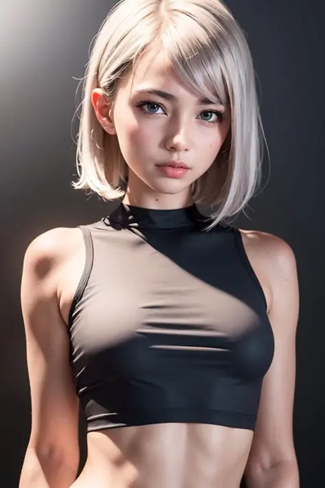 best quality, ultra high res, photorealistic, sfw,
1girl, looking at viewer, upper body, slender, small breasts, silver hair, wh...