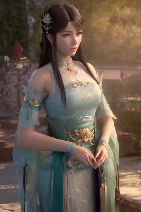 best quality,masterpiece,highres,1girl,blush,(seductive smile:0.8),star-shaped pupils,china hanfu,hair ornament,necklace,jewelry,Beautiful face,upon_body,tyndall effect,photorealistic,dark studio,rim lighting,two tone lighting,(high detailed skin:1.2),8k uhd,dslr,soft lighting,high quality,volumetric lighting,candid,Photograph,high resolution,4k,8k,Bokeh,xuner,