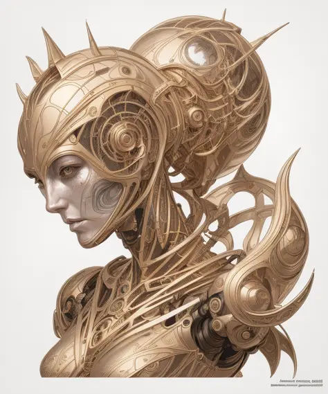 Golden ratio, robot witch, (gorgeous face:1.2), (gorgeous body:1.2), highly detailed, INTRICATE, centered, digital painting, artstation, concept art, smooth, sharp focus, illustration, artgerm, donato giancola, WLOP <lora:monograph_v1:0.5>