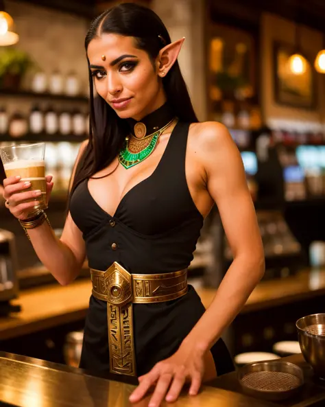 photo of an egyptian elf barista
highly detailed, realistic analog style photography