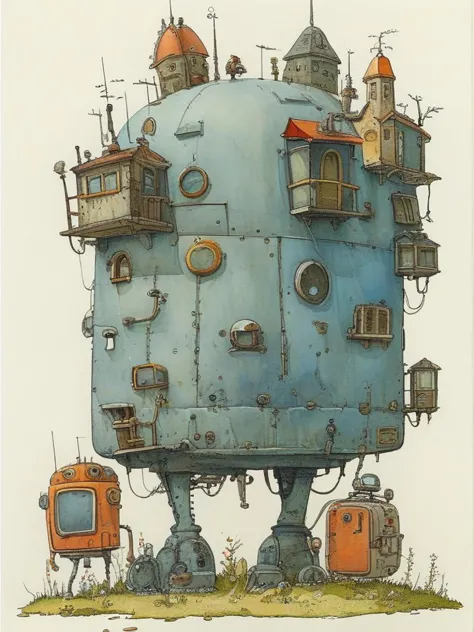 masterpiece,best quality,popsurrealism art,masterpiece,illustration,watercolor,ink,<lora:tbh105-sdxl-dim64:1>,style of Mattias Adolfsson,