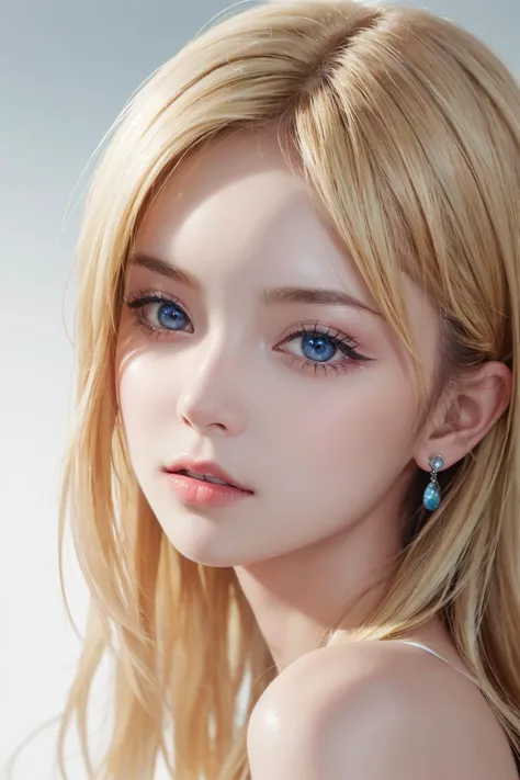 1girl, (close up:1.4), (oblique angle, canted angle), (best quality, masterpiece, illustration, photorealistic, photo-realistic), (realistic:1.4), RAW photo, ultra-detailed, CG, unity, 8k wallpaper,16k wallpaper, extremely detailed CG, extremely detailed, an extremely delicate and beautiful, extremely detailed, Amazing, finely detail, official art, High quality texture, incredibly absurdres, highres, huge filesize, highres, look at viewer, (young:1.4), (beautiful detailed girl), 18 years old girl, (glossy shiny skin, beautiful skin, fair skin, white skin, realistic_skin), ((shiny blonde hair)), perfect face, detailed beautiful face, detailed indigo eyes, glossy lips,