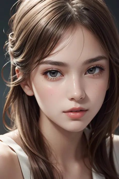 1girl, (close up:1.2), oblique angle, canted angle, (best quality, masterpiece, illustration, photorealistic, photo-realistic), (realistic:1.4), RAW photo, ultra-detailed, CG, unity, 8k wallpaper,16k wallpaper, extremely detailed CG, extremely detailed, an extremely delicate and beautiful, extremely detailed, Amazing, finely detail, official art, High quality texture, incredibly absurdres, highres, huge filesize, highres, look at viewer, (young:1.4), (beautiful detailed girl), 18 years old girl, (glossy shiny skin, beautiful skin, fair skin, white skin, realistic_skin), perfect face, detailed beautiful face, glossy lips,