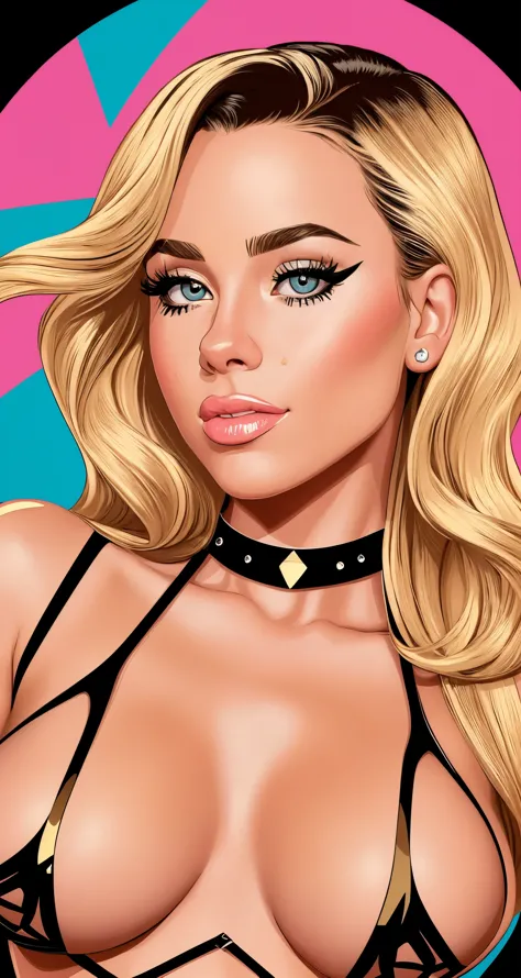 (audra miller:0.9), ([jessa rhodes|billie eilish|ava sparxxx]:0.9), cartoon, vector art, beautiful young woman, 
cuban collar chic looking relaxed 50s vacation vibes,
symmetrical face, large breasts, fit,
intricately detailed, splendid 8K masterpiece,
edgb...
