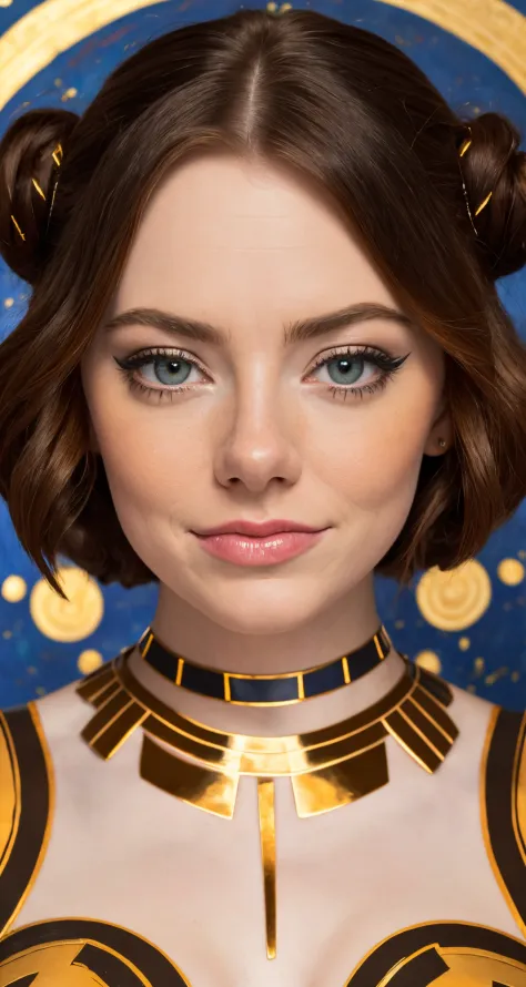 (audra miller:0.8), (emma stone:1.0), beautiful young woman, symmetrical face, large breasts, fit, blue,
As Princess Leia from the Star Wars saga, Fresco painting, design a high-resolution,
edgbodytape
((best quality)), ((masterpiece)), (detailed),   <lora...