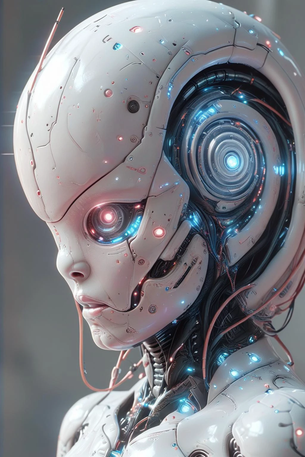 cottoncandy,NOFACE,CYBORG,full body,
In a futuristic scene,(a female cyborg:1.3) with intricately interconnected cables adorning its head stands within an advanced spaceship. The interior is bathed in bright lights that reflect off the gleaming metallic surfaces of the ship's mechanical shell,creating a vivid sci-fi ambiance. To infuse a festive touch,the cyborg is adorned with marshmallow-like decorations around its shoulders or neck. The entire picture is rendered in high-quality 3D style,meticulously capturing a fusion of exploration,evolution,and celebration in a visually striking world where science fiction meets fantasy,
UHD,Extreme detail,natural light,volume light,fantasism,professional color,professional composition,