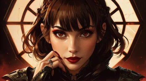 photo-of-Niijima-Makoto-\(Persona-5\)-(brilliant-red-eyes:1.2)-(short-brown-hair-in-a-crown-braid-with-bangs)-Japanese-seductive-smirk-pink-lipstick BREAK front-view-face-portrait-stylish-sensual-professional-high-contrast-detailed-detailed-skin-film-grain-high-quality-warm-colors-colorful OverallDetail volumetric-lighting-backlight-rim-light by-Simon-Bisley BREAK portrait looking-down solo (full-body:0.6) detailed-background detailed-face (sinister-(DarkFantasy:0.8) dark-fantasy-theme:1.1) face-covered-by-scarf thug (tattoos:0.9) dark-leather-(armor:0.7) straps hood knives high-fantasy-medieval-setting dark-port-pier-background stealth illegal coins secret-passage low-light shadows fog gloomy-atmosphere