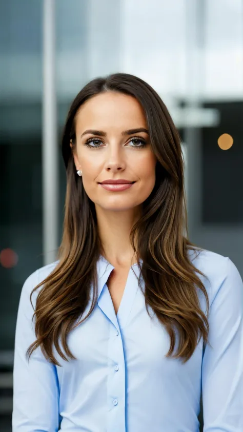 A professional profile photo for linkedin of  <lora:Ahsveden3:1>,  business clothing, at office, bokeh background, deep of field, kkw-ph1 <lora:LKDN-Female:1>