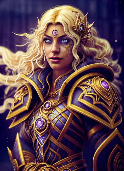 Pintura realista de retrato de rosto de role-playing de uma bela campeã de RPG, Cor pastel, detalhes intrincados, fantasia, universo, bordado mágico intrincado, cabelo com muito detalhe, olhos muito detalhados, rosto intenso, [o anel de fogo | d&d] arte conceitual, Retrato de RPG, renderização de octanagem, iluminação cinematográfica, (sombra suave:1.2), fechar-se, profundidade de campo, arte inicial, arte de wlop e, Greg Rutkowski