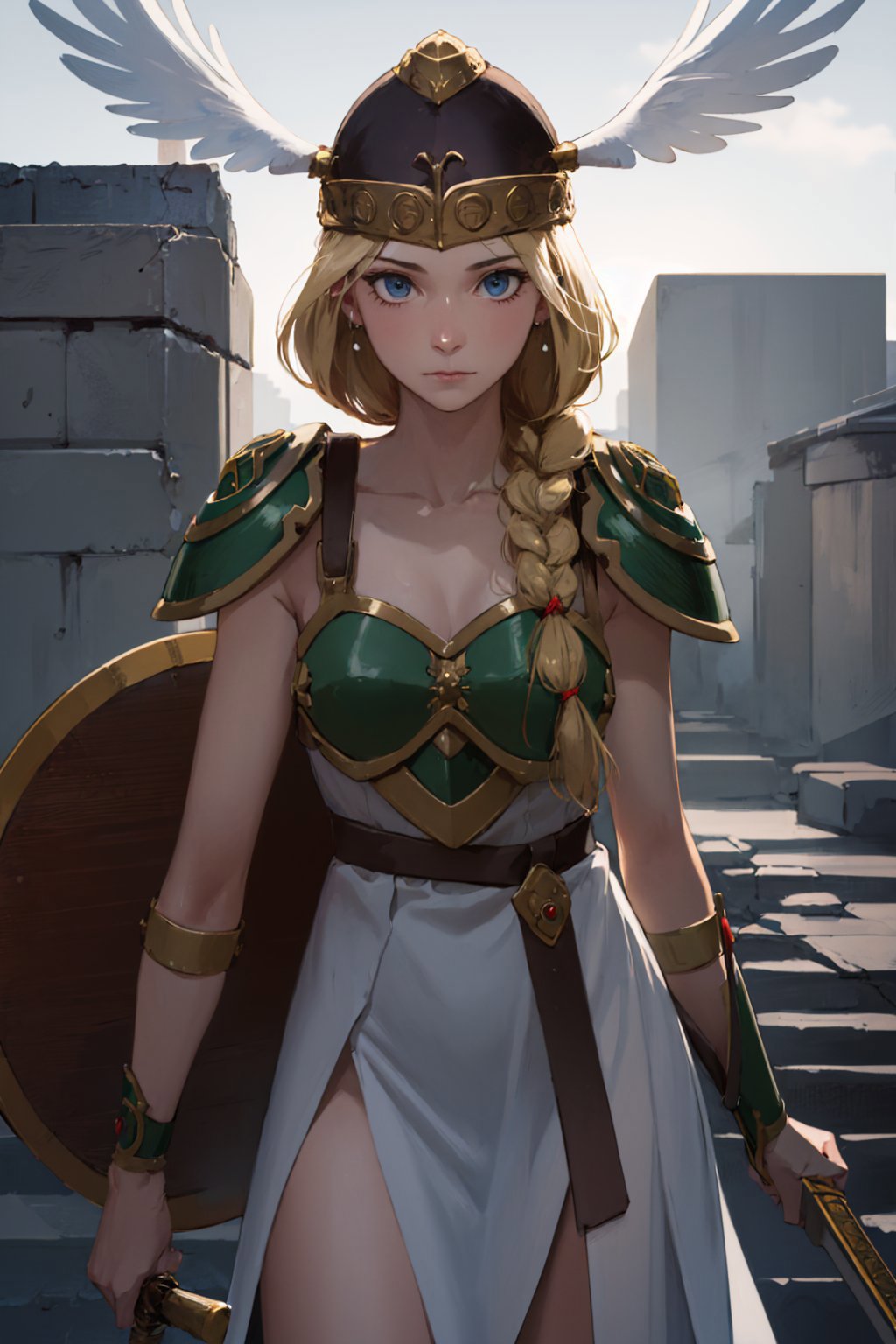 Athena 、god、strategy、戦の女god、owl、shield、High resolution、Unknown powers -  SeaArt AI