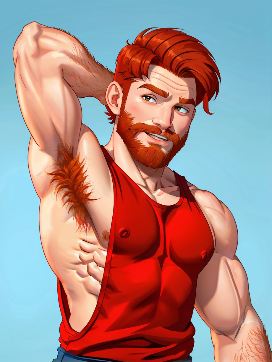 Muscular macho,fullnude - SeaArt AI