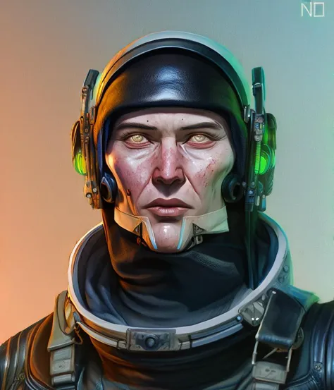 a close up of a man in a space suit with a helmet on