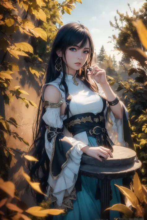 masterpiece, best quality, (photorealistic:1.9), beautiful lighting, (extremely detailed CG unity 4k fhd wallpaper),realistic,High Detail, Sharp focus, dramatic

outdoors, 1girl, jewelry, earrings, long hair, blue eyes, black hair, (silvery cuirass), (shou...
