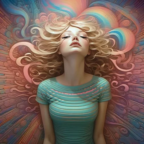 Surreal impressionist Trippy psychedelic Trip illusion by David Nelson, adi granov, Brian Oldham, Christopher vacher, Paul corfi...