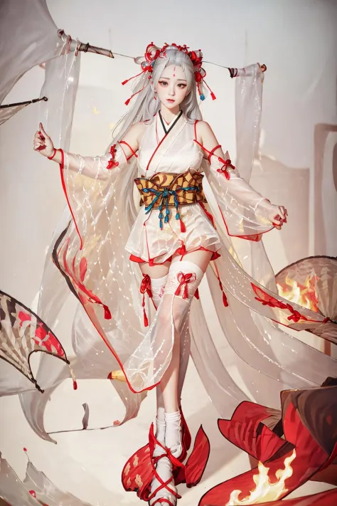 【Realistic & Anime】game-<Onmyoji>-BuZhiHuo - cosplay / 阴阳师- 不知火 cosplay