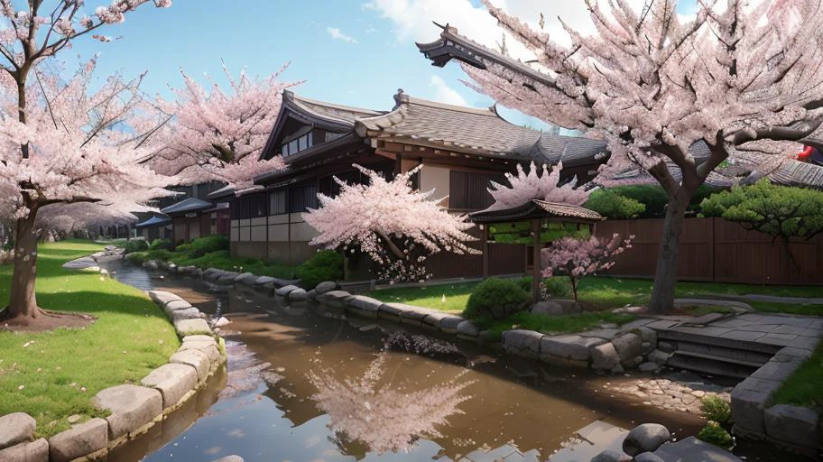 ((( entzückende Sakura))) (((Meisterwerk))), Extrem detailliert, hyperrealistisch, 8K, Umgebungsverdeckung , volumetrische Beleuchtung, komplizierte Details, wunderschön farblich abgestuft, natürliche Beleuchtung, Ultra-fotorealistisch,