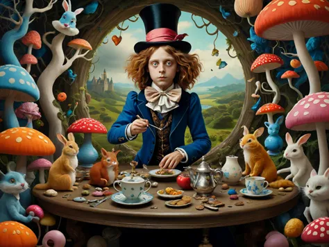 photo, realistic.

An in-depth look at the imaginary and creative world of Lewis Carroll and the many characters he created.

su...