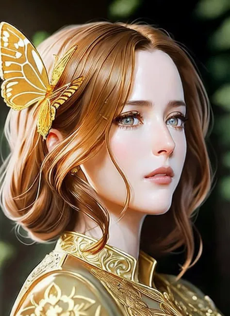 <lora:locon_gillian_v1_from_v4_64_32:1.4> perfect eyes, 8k portrait of beautiful sks woman, intricate, elegant, highly detailed, majestic, digital photography, art by artgerm and ruan jia and greg rutkowski surreal painting gold butterfly filigree, broken glass, (masterpiece, sidelighting, finely detailed beautiful eyes: 1.2), hdr