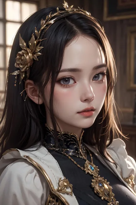 masterpiece, best quality, 8k, detailed skin texture, detailed cloth texture, beautiful detailed face, intricate details, ultra detailed, portrait of a russian girl