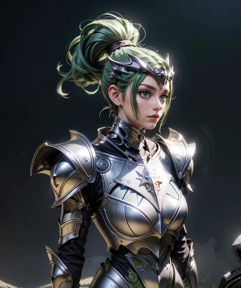 Masterpiece, best quality, volumetric lighting, volumetric shadows, <lora:more_details:0.6> 
Spring Green cool girl, skeleton armor,
fantasy background, <lora:hades_armor_v1:0.7>  hades_armor