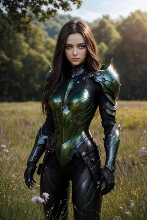 <lora:hades_armor_v3:0.7>
masterpice, highly detailed photorealistic raw photography, best quality, volumetric lighting, volumetric shadows
1girl in dark hades_armor, green eyes
meadow background with multicolor flowers