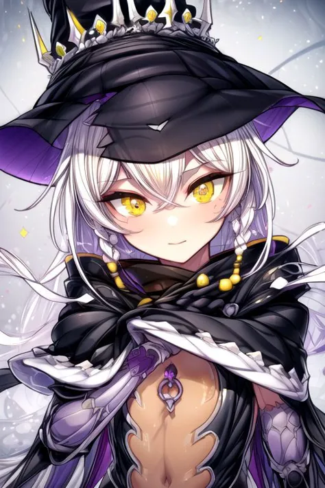 hilda, yellow eyes, long hair, very long hair, braid, twin braids, white hair, hat, leotard, see-through, witch hat, fingerless gloves, jewelry, black gloves, (masterpiece:1.2), best quality, high resolution, unity 8k wallpaper, (illustration:0.8), (beautiful detailed eyes:1.6), extremely detailed face, perfect lighting, extremely detailed CG, (perfect hands, perfect anatomy), (masterpiece:1.1), (best quality:1.1), 1girl, Real light and shadow, 4k, 8k, wallpaper,epic, detail texture, white hair, (yellow eyes:1.5), ((((whitehair:1.35, medium hair)))),intricate eyes,beautiful detailed eyes,symmetrical eyes,big eyes:1.5,(((lustrous skin:1.5,bright skin: 1.5,skin tanned,shiny skin,very shiny skin,shiny body,plastic glitter skin,exaggerated shiny skin,illuminated skin))),(detailed body,(detailed face)), cute, erotic,daring, (dynamic pose:1.0),happy,smile,(centered,scale to fit dimensions,Rule of thirds), highres,sharp focus,(ultra detailed,extremely detailed),(photorealistic artwork:1.37),(extremely detailed CG unity 8k wallpaper),(((vibrant colors,vibrant theme))),(intricate),(masterpiece),(best quality),