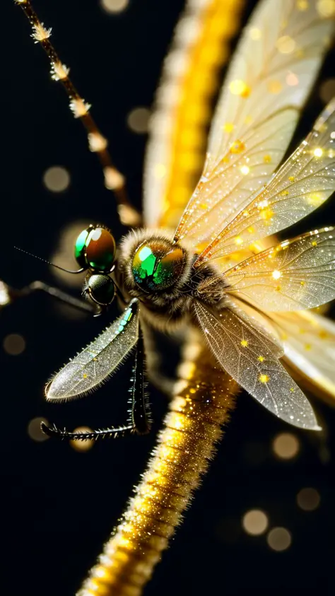 Dragonfly &bokeh background, texture, realistic photography, dynamic background, intricate details, rich colors,  translucent, glitterethereal, realistic style,
(best quality:1.33), (masterpiece:1.42), (realistic:1.24), (detailed:1.15),