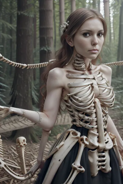 realistic analog photo, award winning photo,
<lora:WiiFitTrainer_v1_85_clip2:0.75> wiifittrainer, white skin, pale,  
 <lora:edgBonesv1:0.75>
wearing edgBones,
wearing dress with skeleton bones,
wearing dress with skeletal bones,
bones ,
RAW, highres, 8k, uhd, High Dynamic Range, tonemapping, crisp details,