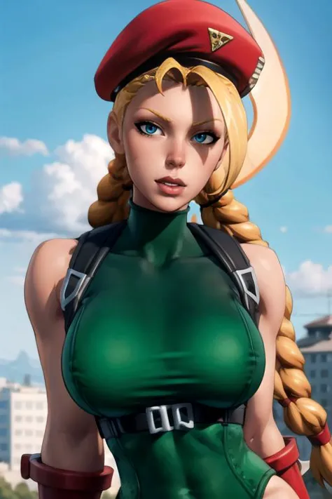 masterpiece,best quality,extreme detail,8k,<lora:cammyFN:0.8> cammyfn, 1girl, solo, long hair, breasts, blue eyes, blonde hair, ...