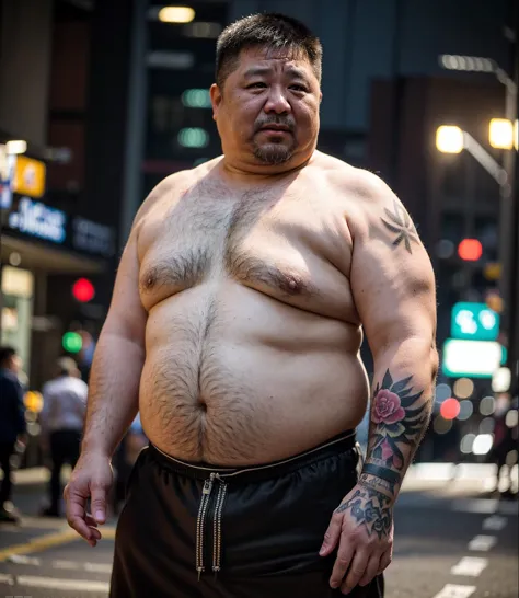 Nude Asian Chubby male (亚洲肥胖男性人体)