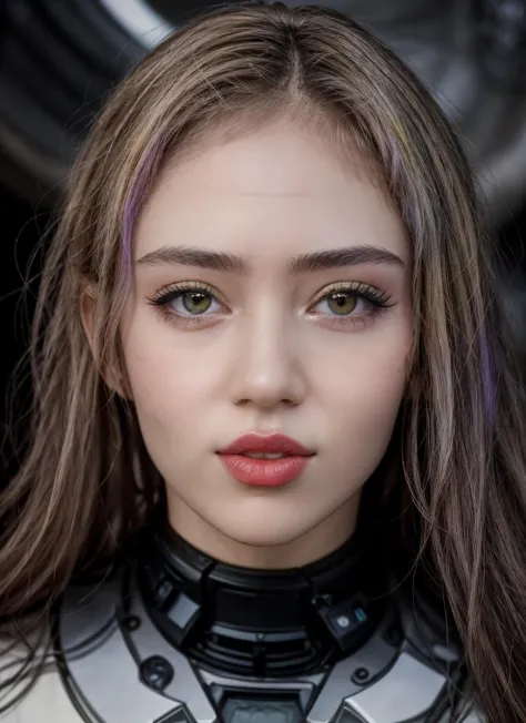 RAW Photo, professional color graded, BREAK portrait photograph of woman, Gr1mes, blonde hair with highlight, (makeup), wearing Interstellar suit, ((Alien planet with bioluminescent flora)), 8K resolution, intricate detail, sophisticated detail, photorealistic, looking at viewer, <lora:detailed_eye:0.8>, <lora:quickfix:1> <lora:Gr1mes:0.69>