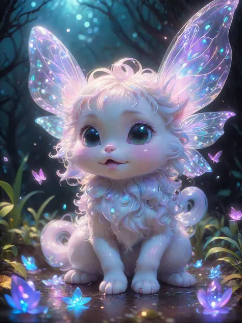 dreamscape a cute creature, no human, a lot of little details, by ayami kojima, smooth shading, 8k, cinematic composition, octan...